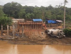 Pendampingan Lapangan pada Pengawasan Jembatan Antong-Lango, Kabupaten Aceh Barat