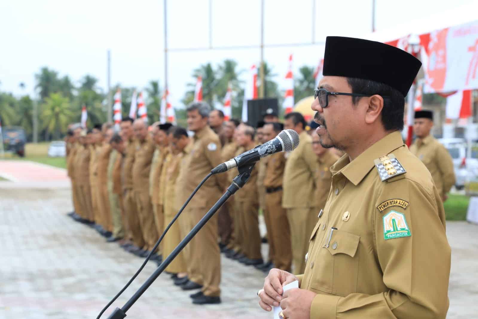IMG 20220815 WA0014 Pimpin Apel ASN, Berikut Arahan Pj Bupati Aceh Utara