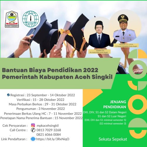 Pemkab Aceh Singkil Segera Salurkan Beasiswa Tahun 2022, Ini Syarat dan Cara Daftarnya